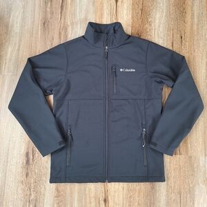 Columbia Men's Black Performance Softshell Zip Jacket